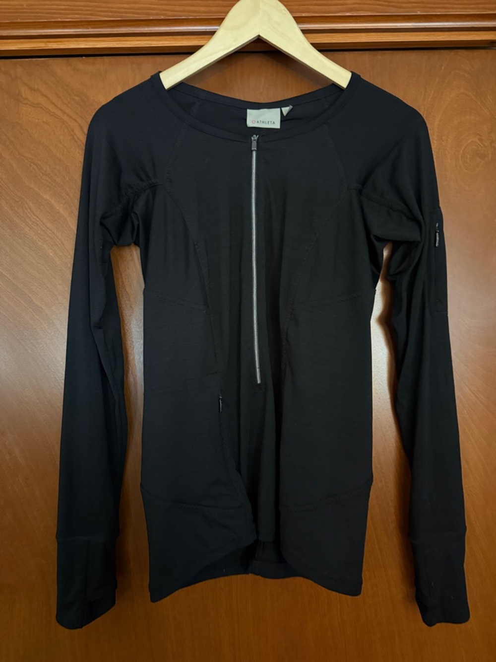 Athleta Black Active Rash Guard - UV Protected